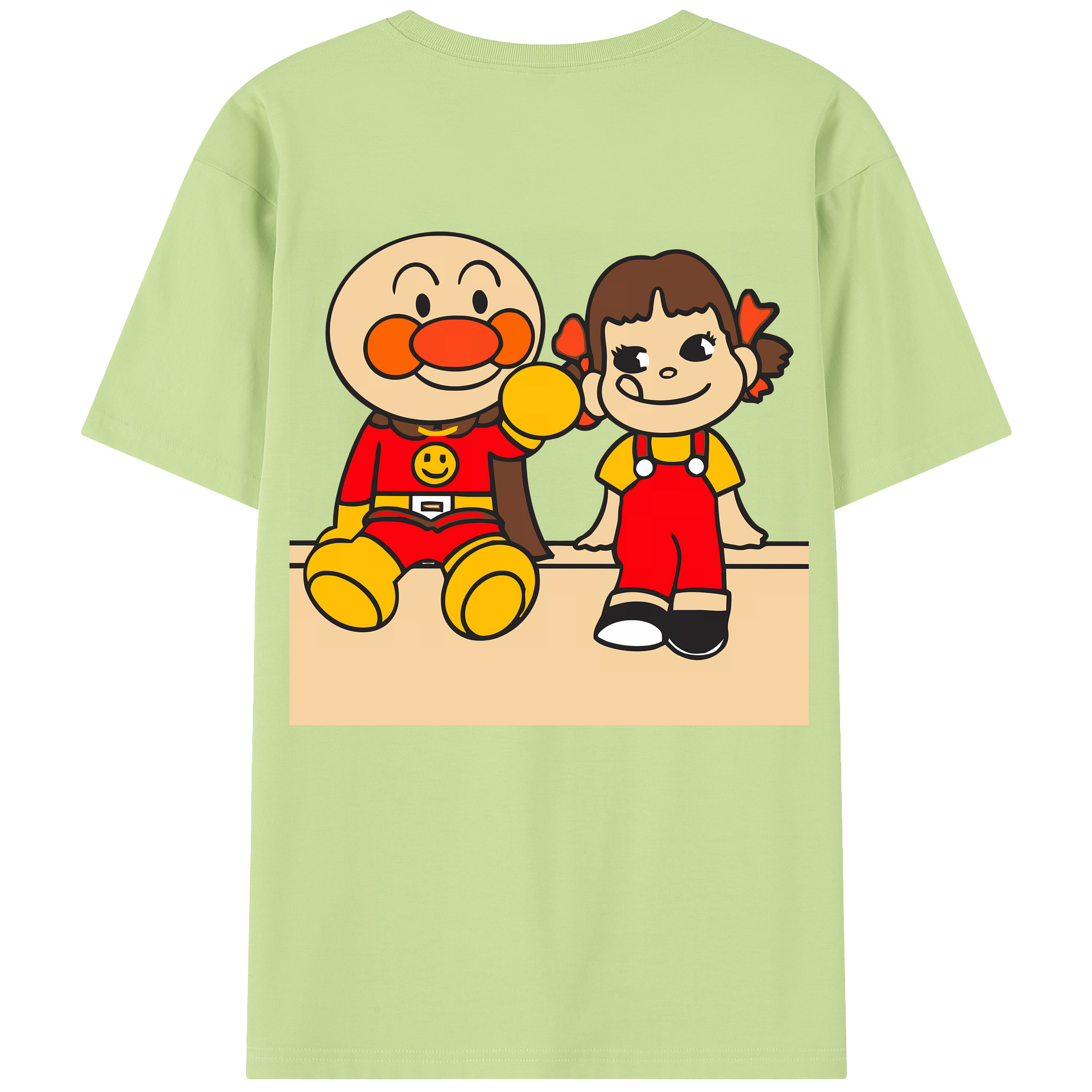 （画像用） アンパンマン Anpanman 綿100％半袖Tシャツ（背面プリント）